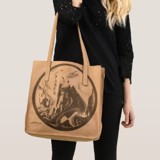 Leather Bag PARIS with Designer's Logo.