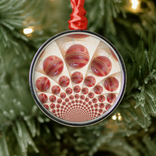 Leather Ball Rhythm Cricket Balls: Rhythmic Array Metal Ornament