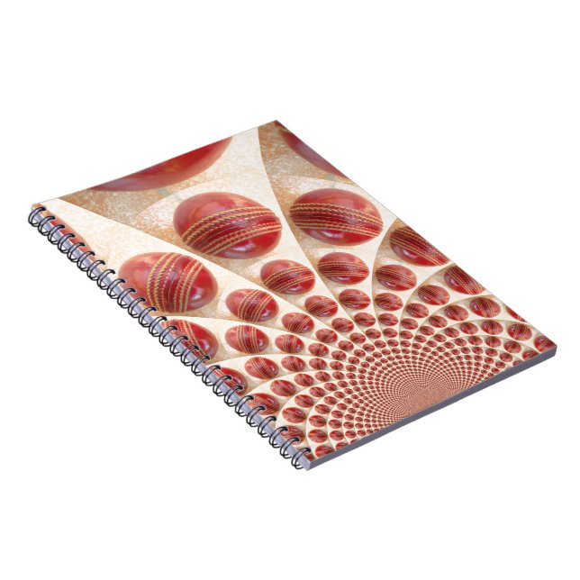 Leather Ball Rhythm Cricket Balls: Rhythmic Array Notebook (Right Side)