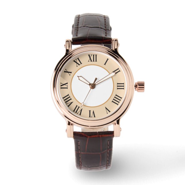 Leather Band Business Watches for Men and Women (Front)