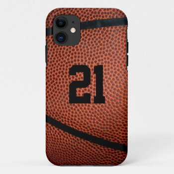 Leather Basketball Phone Case by SoccerMomsDepot at Zazzle