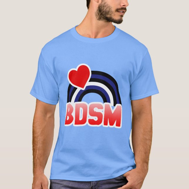 LEATHER / BD RAINBOW FLAG T-Shirt (Front)