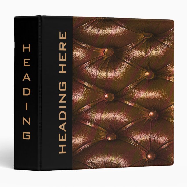 Leather Binder (Front/Spine)