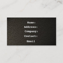leather black - business card