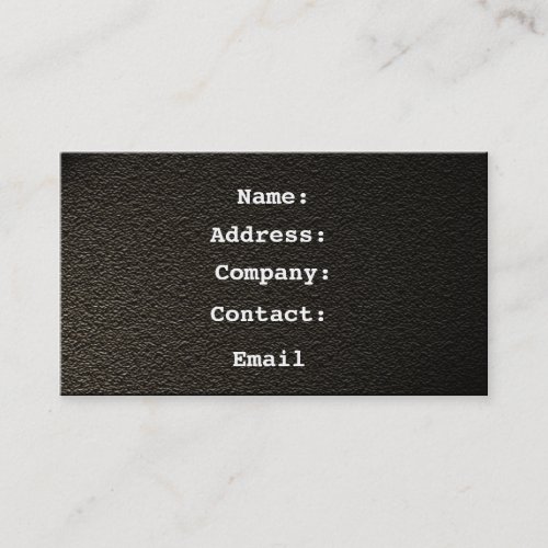 leather black - business card template
