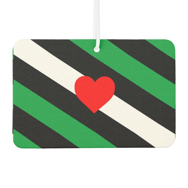 Leather Boi Pride Flag Air Freshener (Front)