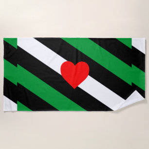Leather Boi Pride Flag Beach Towel