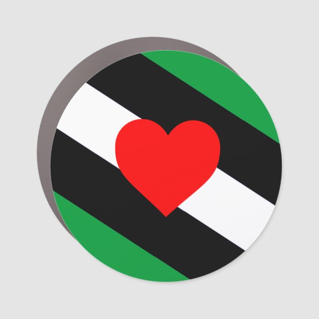 Leather Boi Pride Flag Car Magnet (Front)
