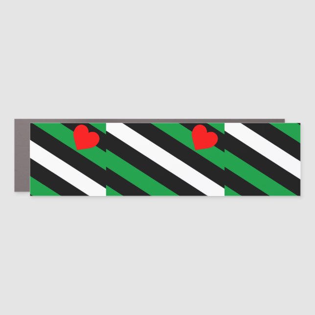 Leather Boi Pride Flag Car Magnet (Front)