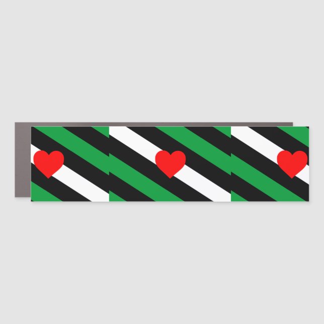 Leather Boi Pride Flag Car Magnet (Front)