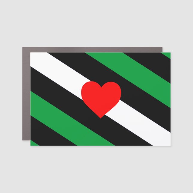 Leather Boi Pride Flag Car Magnet (Front)