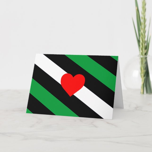 Leather Boi Pride Flag Card (Front)