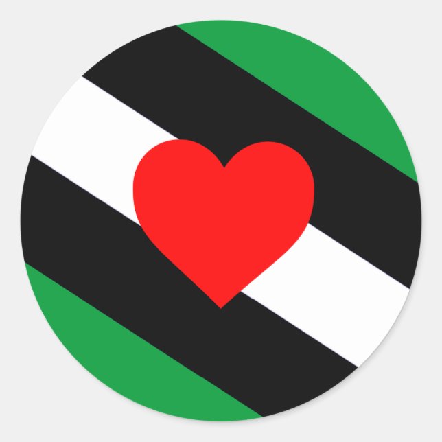 Leather Boi Pride Flag Classic Round Sticker (Front)
