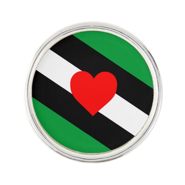 Leather Boi Pride Flag Lapel Pin (Front)