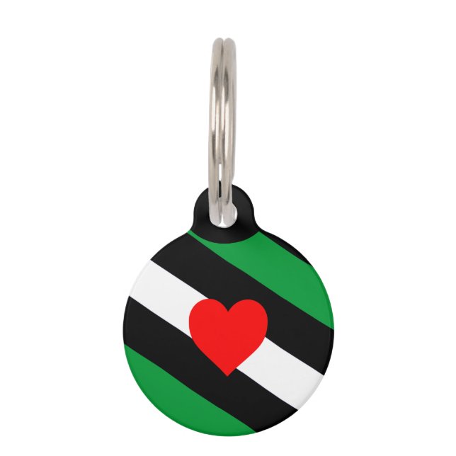 Leather Boi Pride Flag Pet ID Tag (Front)