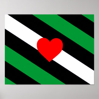 Leather Boi Pride Flag Poster