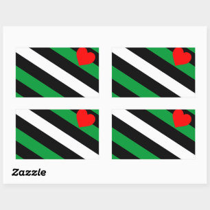 Leather Boi Pride Flag Rectangular Sticker