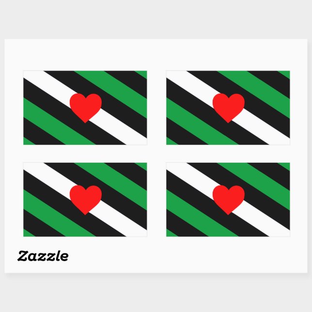 Leather Boi Pride Flag Rectangular Sticker (Sheet)