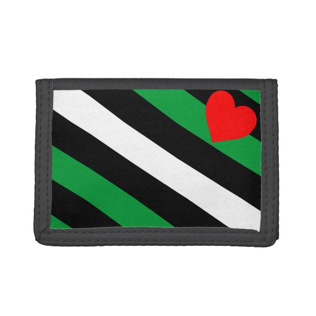 Leather Boi Pride Flag Tri-fold Wallet (Front)