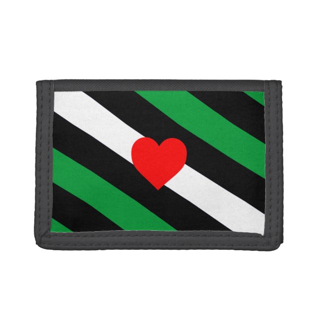 Leather Boi Pride Flag Trifold Wallet (Front)