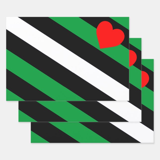 Leather Boi Pride Flag Wrapping Paper Sheets (Set)