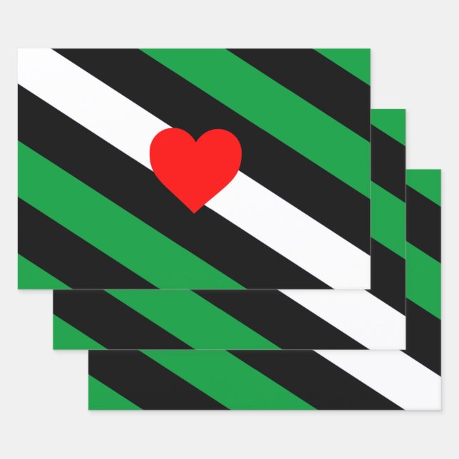 Leather Boi Pride Flag Wrapping Paper Sheets (Set)
