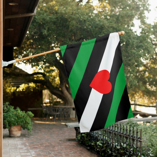 Leather Boi Pride House Flag (In SItu)