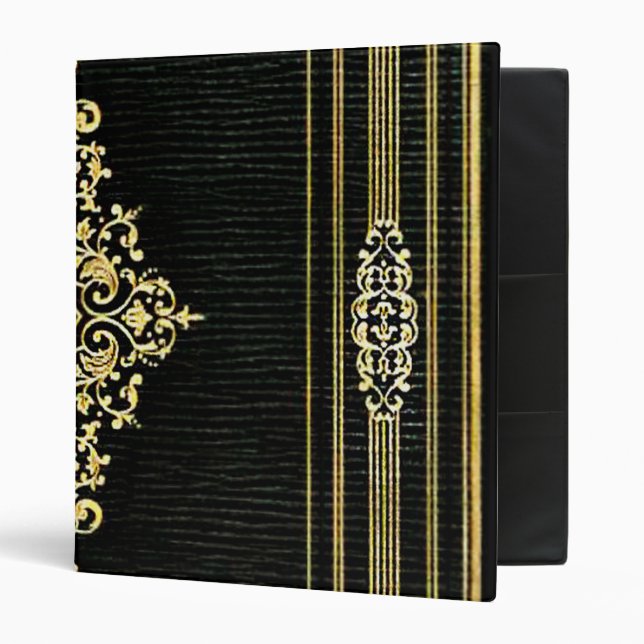 Leather Bound Book 3 Ring Binder (Front/Inside)