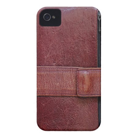 Leather Bound Personal Organizer Blackberry Bold Iphone 4 Case