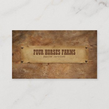 Leather Business Card by fancybusiness at Zazzle