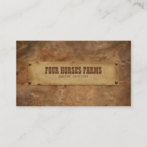 Customizable Leather Business Cards