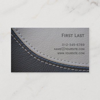 Leather. Business Card by kingkaoa at Zazzle