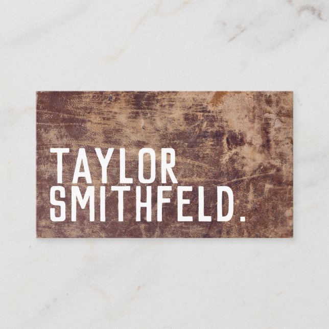 Leather Business Card (Front)