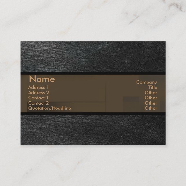 Leather Business Card (Front)