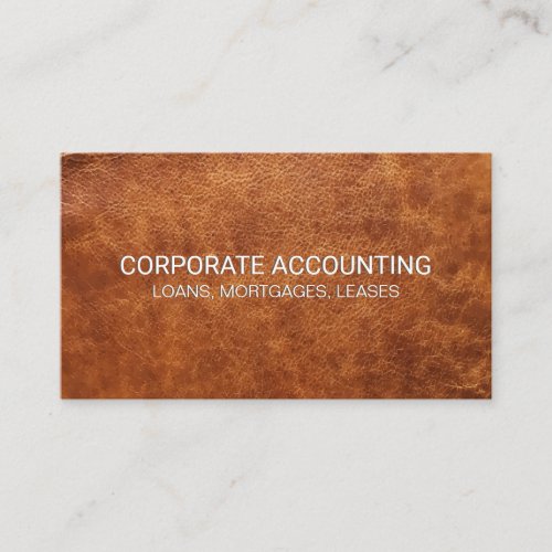 Leather Business Card