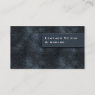 Leather Business Card Blue