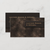 Leather Business Card Brown Bronze (Front/Back)