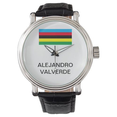 Leather clock Alejandro Valverde champion Watch
