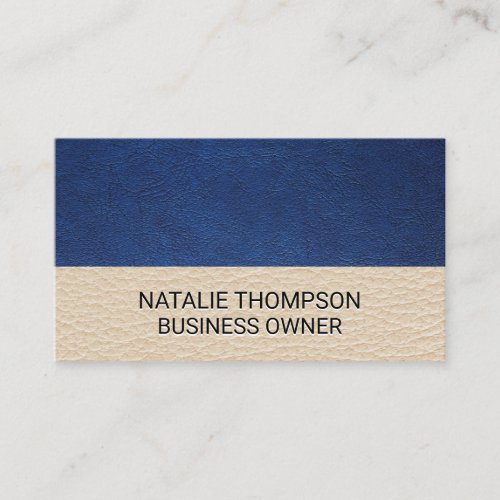 Leather Color Block Business Card