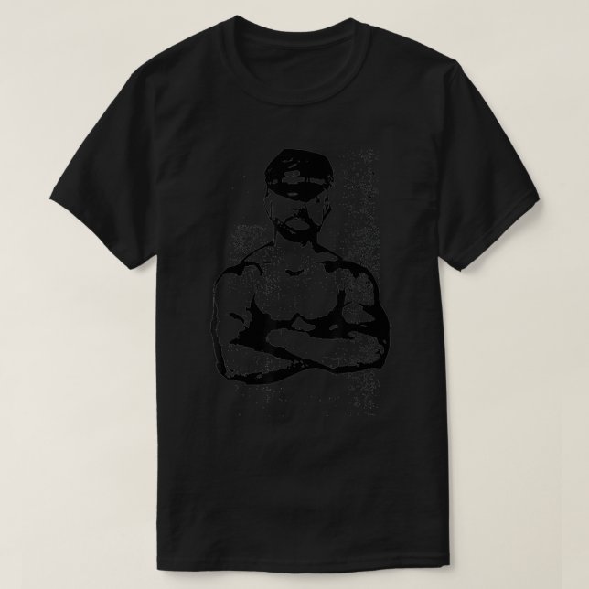 Leather Daddy Gay Pride Distressed  T-Shirt (Design Front)