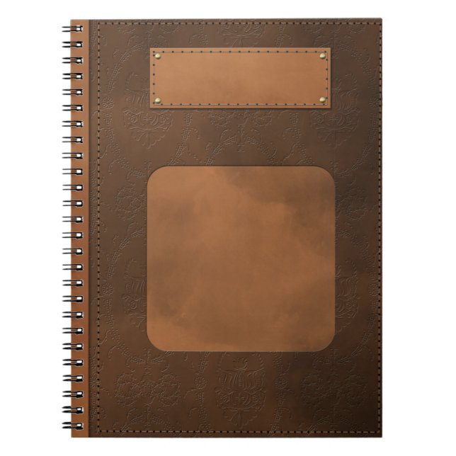 Leather decor notebook (Front)