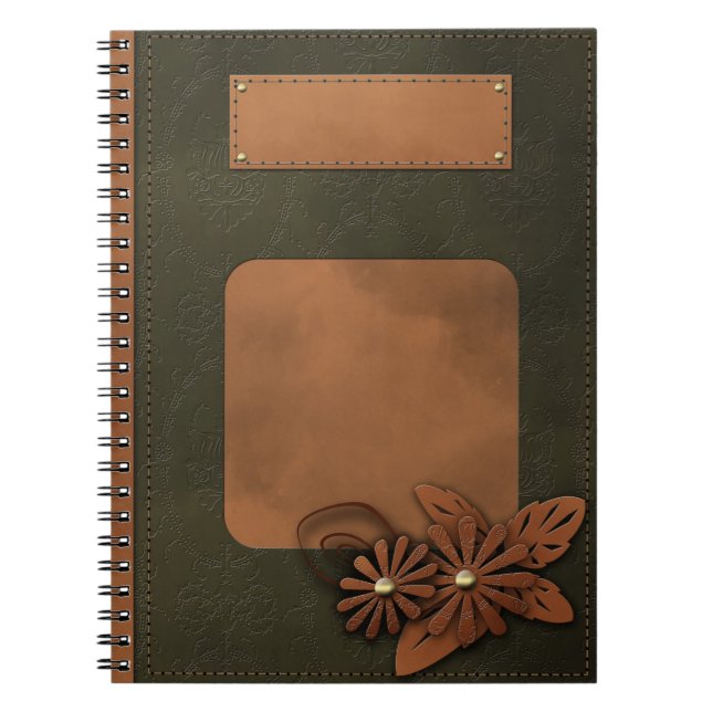 Leather decor notebook (Front)