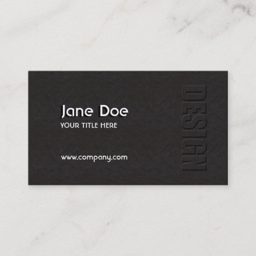 Leather Design Business Card