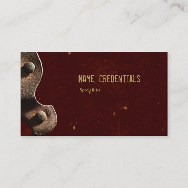 Leather Detail Business Card (Front)
