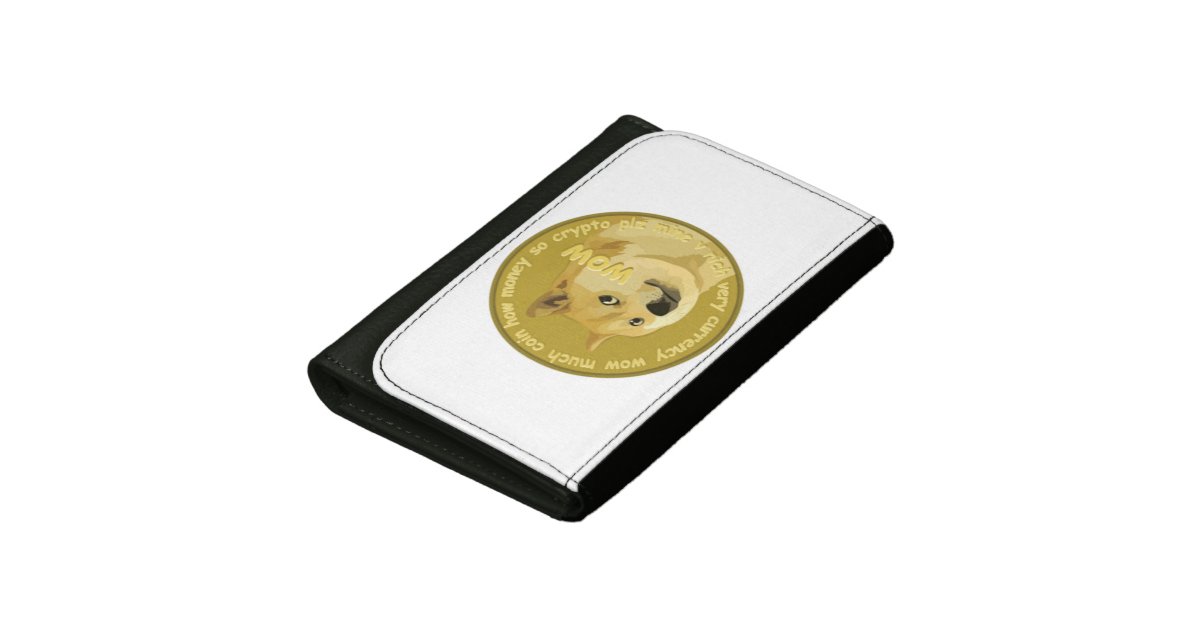Leather Dogecoin Wallet | Zazzle
