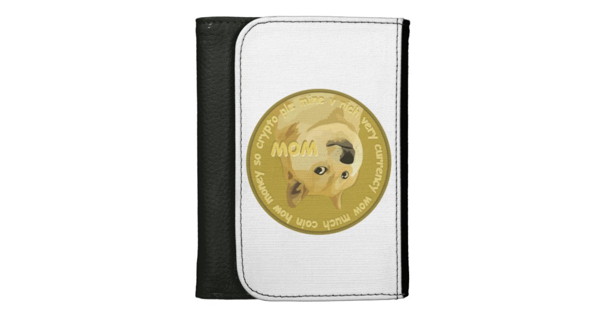 Leather Dogecoin Wallet | Zazzle