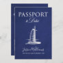 Leather Dubai Passport Save the Date Invitation