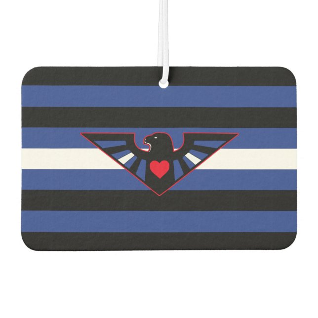 Leather Eagle Pride Flag Air Freshener (Front)