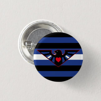 Leather Eagle Pride Flag Button