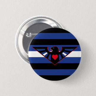 Leather Eagle Pride Flag Button
